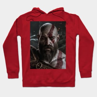 Kratos Gods of war portraid Hoodie